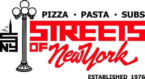 Streets of new york pizza - Streets of New York opened its first pizza restaurant in 1976 at 32nd St and Cactus Rd. Right off the bat, we offered pizza delivery service. Thinking back in 1976 this was something that was unique, however more common among pizza restaurants.In today’s world, we have become a society of instant gratification. ...